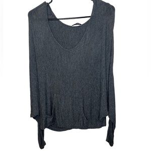 Brandy Melville Gray Hoodie Sweatshirt